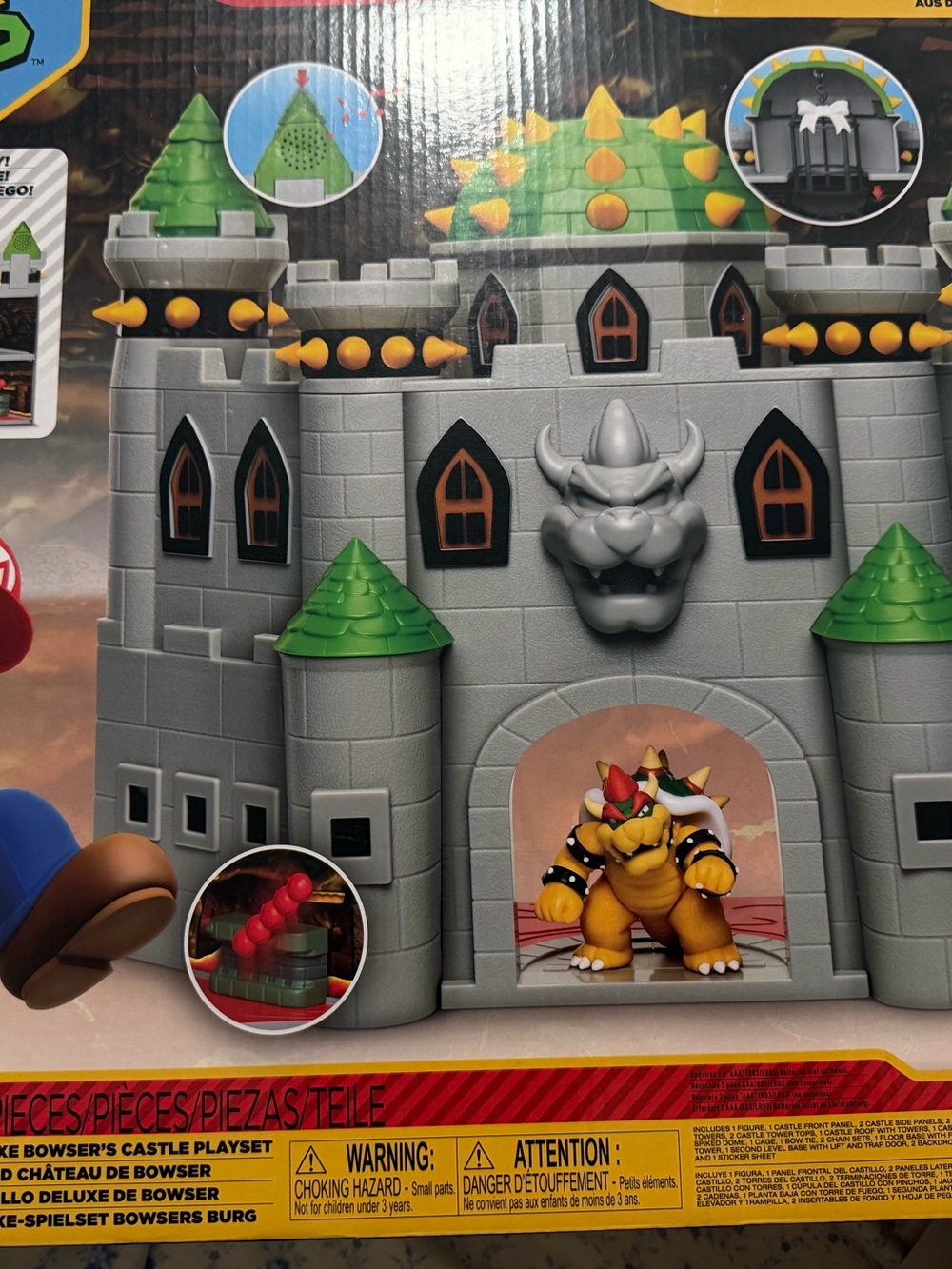Bowser's Castle Playset Action Set - Gray & Green